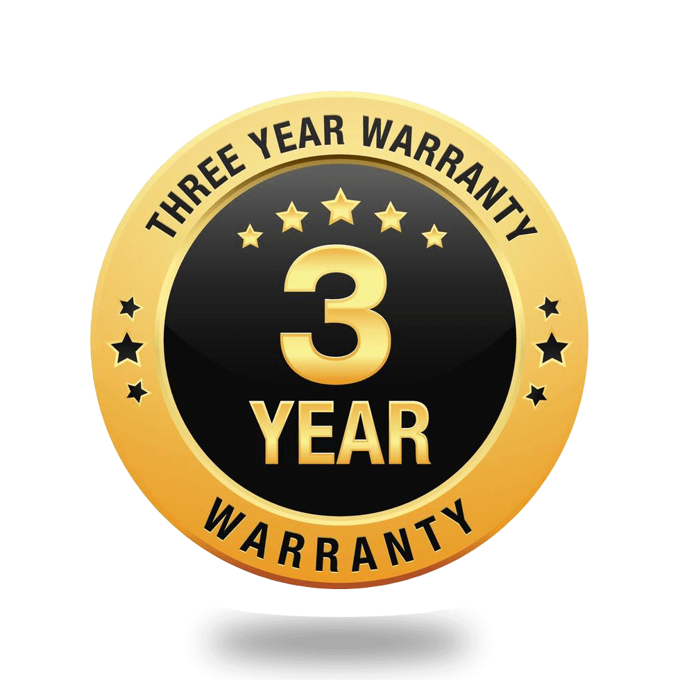 3 years warranty